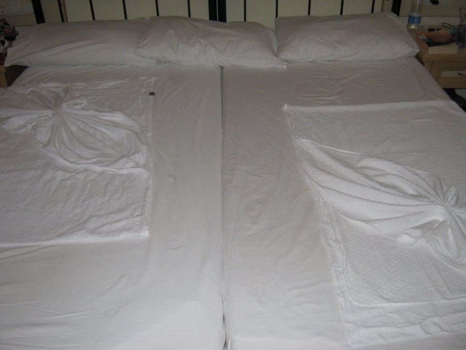 Bettdekoration Hotel Club Paradiso