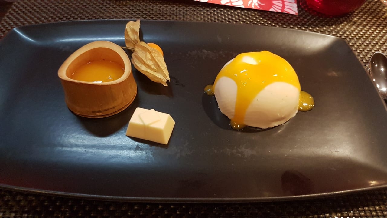 Leckerer Nachtisch beim Teppanyaki Maxx Royal Belek Golf Resort