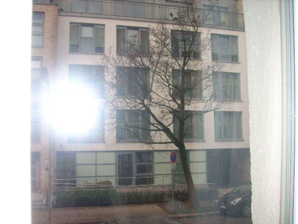 Ausblick von Zimmer 105 Heikotel – Hotel Stadtpark Residenz