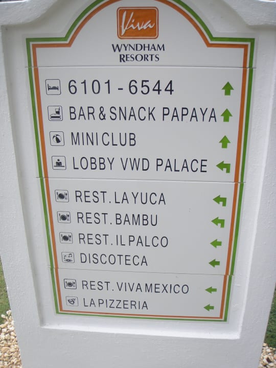 Schild Chaos! Hotel Viva Dominicus Palace by Wyndham-All Inclusive Resort