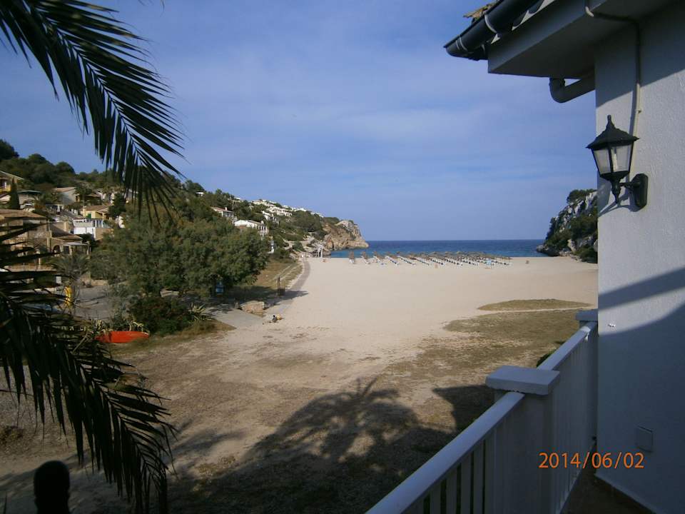 Vom Restaurant auf die Bucht Flipflop Cala Romantica
