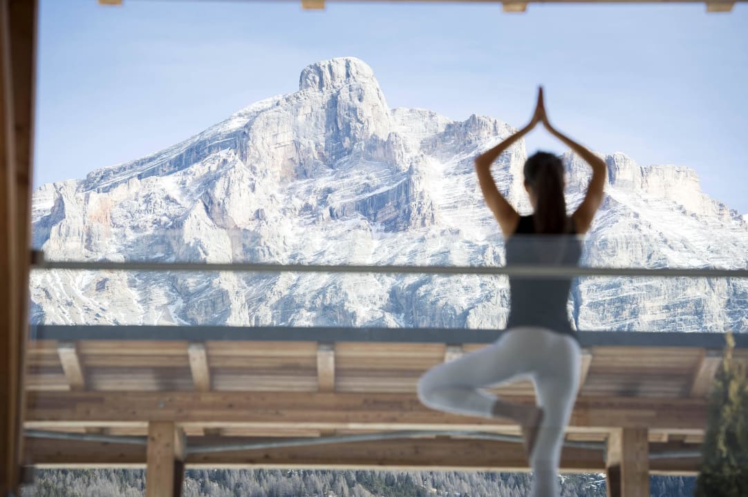 Fitness mit Panoramablick Hotel Ciasa Soleil