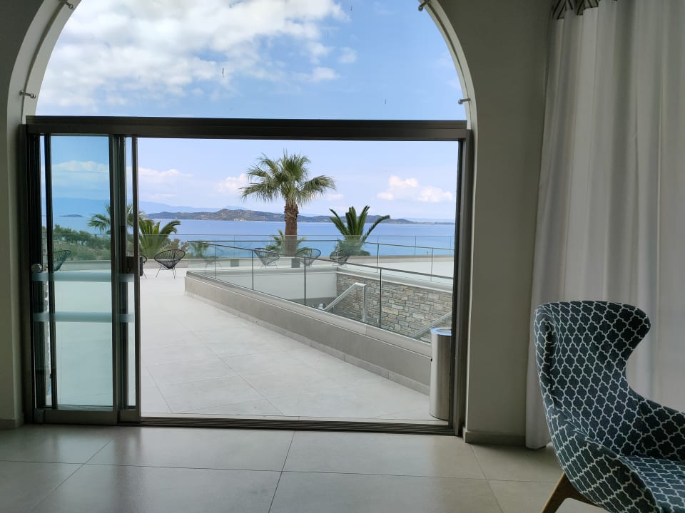 Ausblick Akrathos Beach Hotel