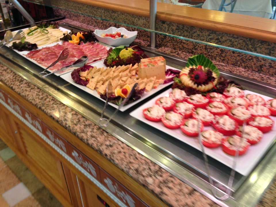 Abendbuffet Vorspeisen Hotel Riu Palace Oasis