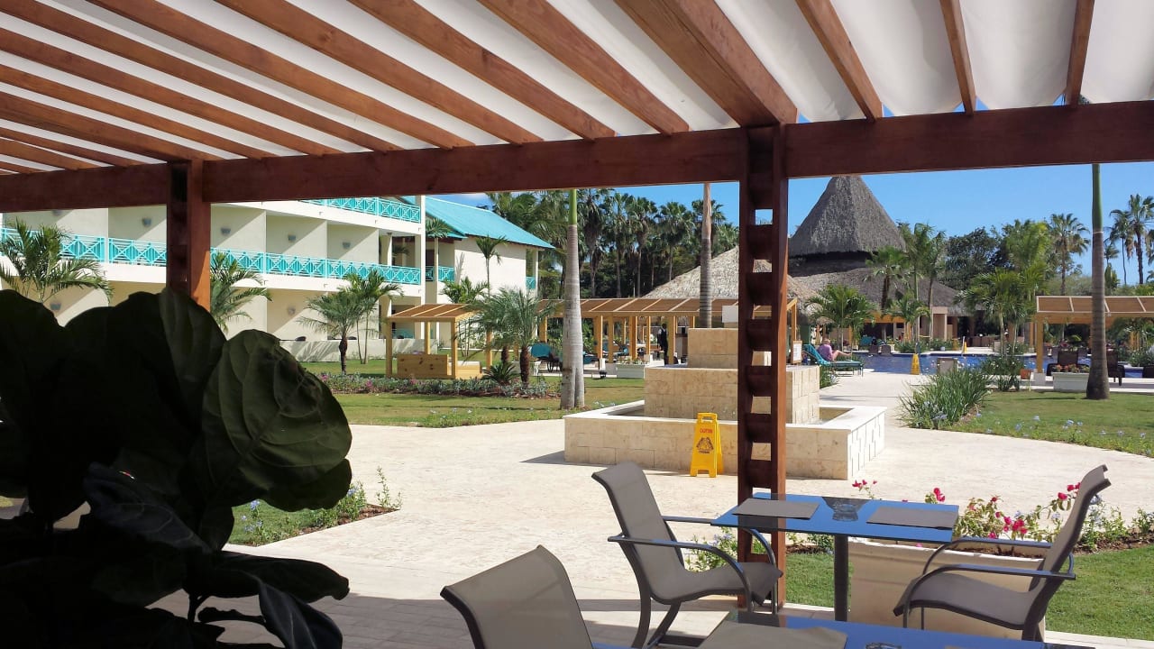 Blick aus der Preferred-Lounge Dreams La Romana Resort & Spa