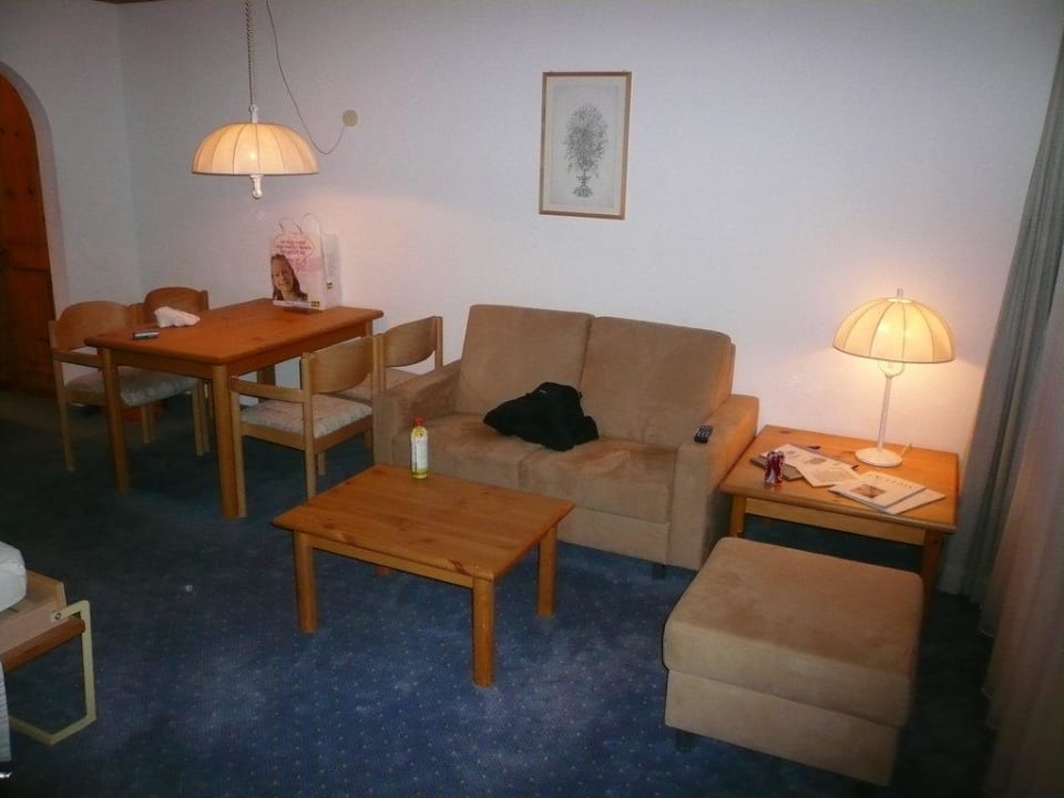 Sitzecke im Doppelzimmer Hotel Laaxerhof