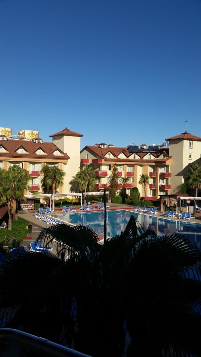 Blick vom Balkon Hotel Orfeus Park