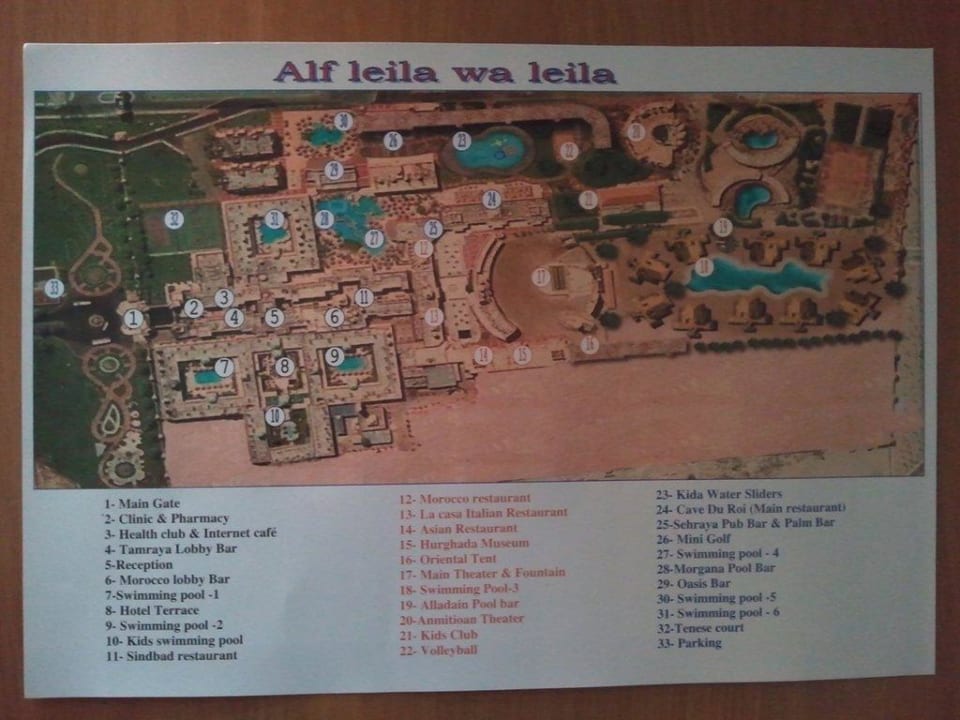 Plan hotelu Pickalbatros Alf Leila Wa Leila Resort - Neverland Hurghada