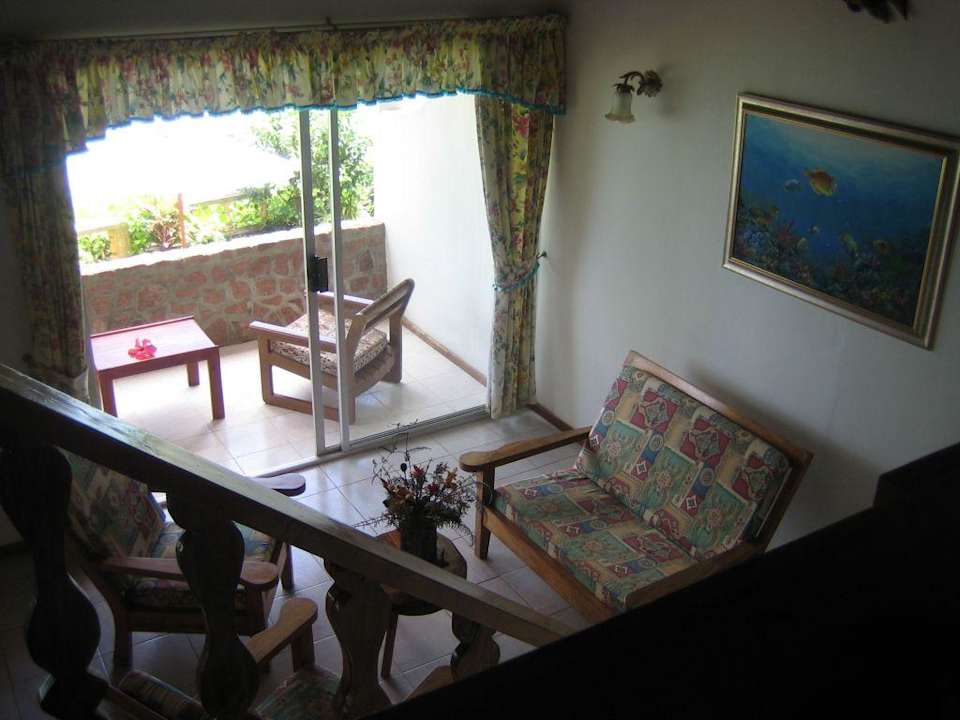 Blick vom Schlafbereich nach unten Chalets Côté Mer