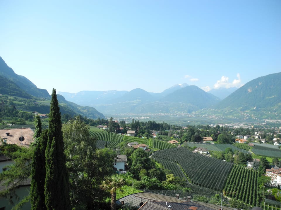 Blick von unserem Balkon Schenna Resort Hotel Schwefelbad