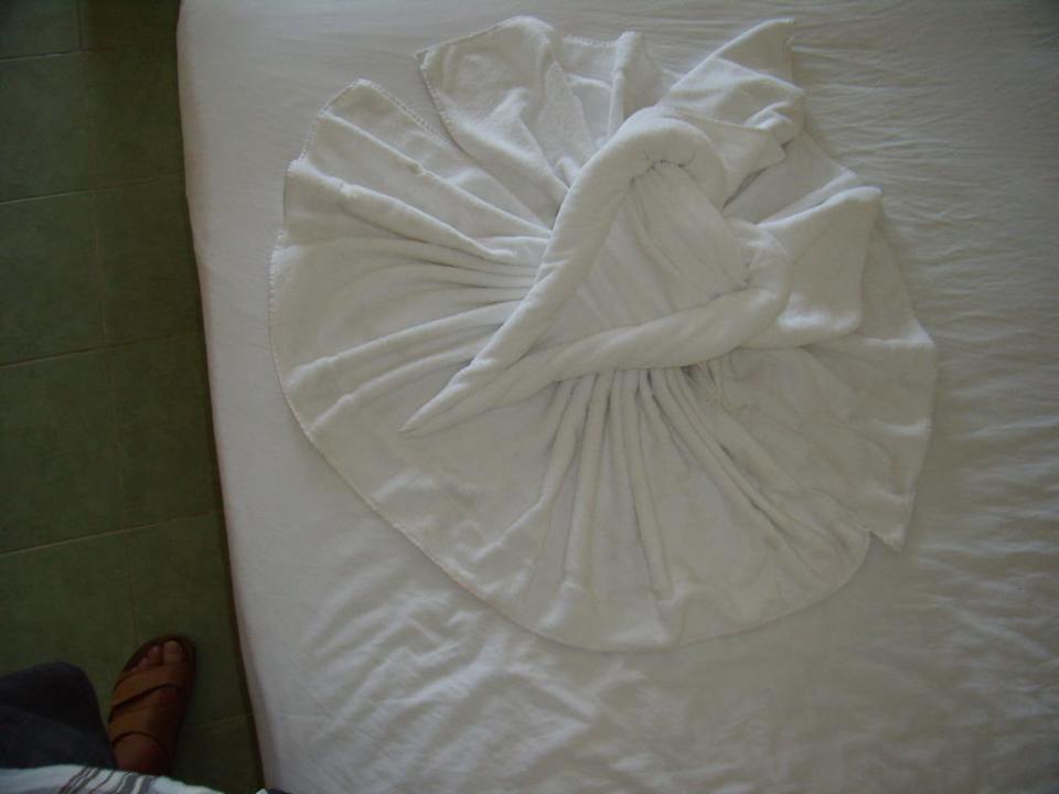 Schmutziges Handtuch als Deko Melia Las Antillas - Adults only