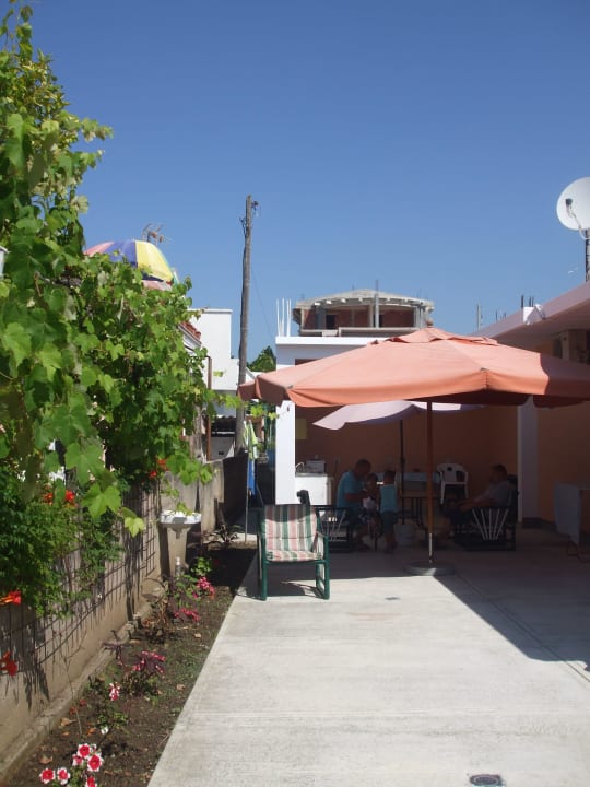 Widok od wejścia na posesje Villa Primafila