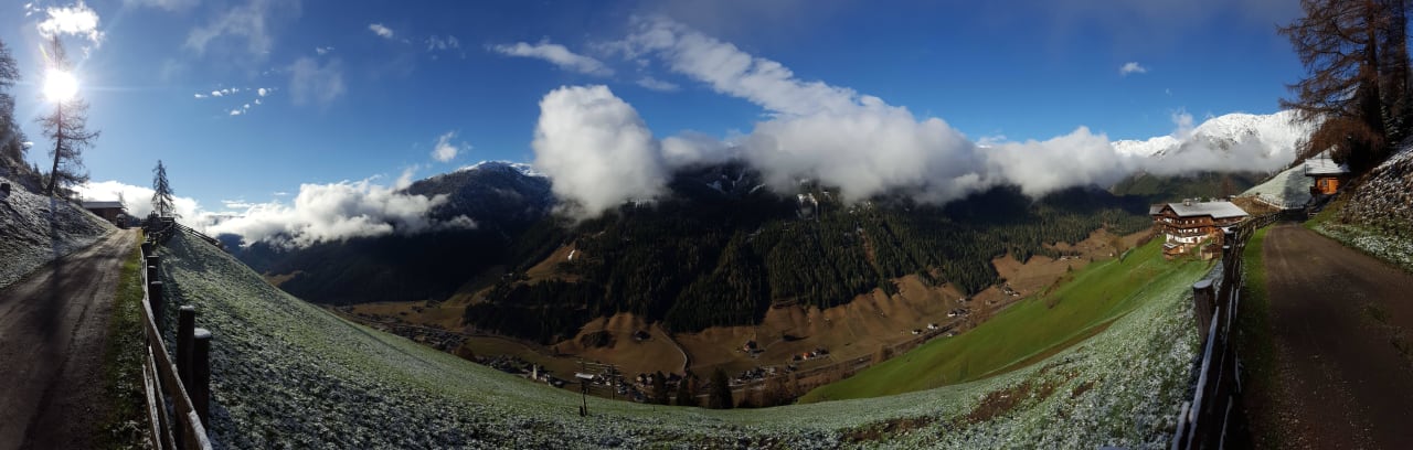 Panorama Bergbauernhof  Ausserberglet & Sandalm  Almhütte