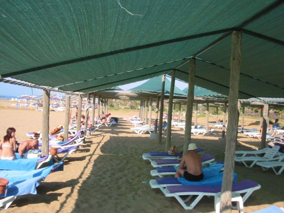 Schattenspender am Hotelstrand VONRESORT Golden Coast