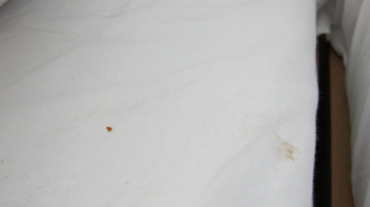 Bettlaken nach (!) Reinigung MPM Hotel Astoria