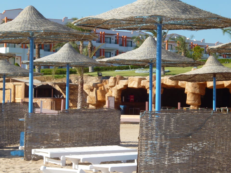 Blick auf die Beach-Bar Fantazia Resort Marsa Alam