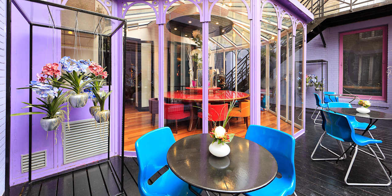 Terrasse de la véranda Mercure Paris Alesia