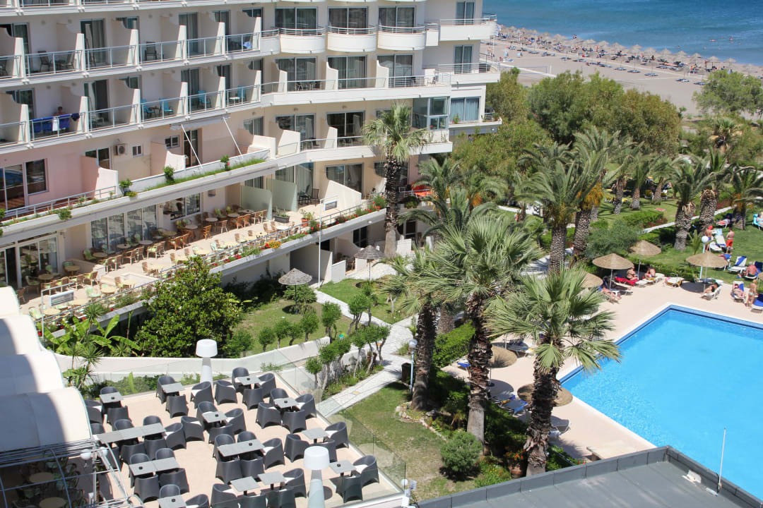 Ausblick vom Balkon Pegasos Deluxe Beach Hotel