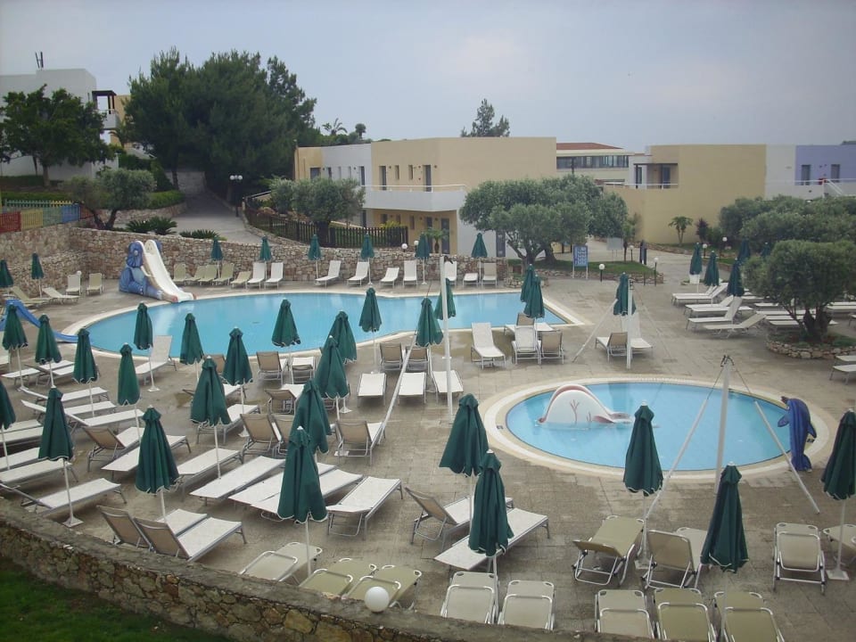 Blick vom Zimmer 402 Atlantica Mikri Poli Rhodes