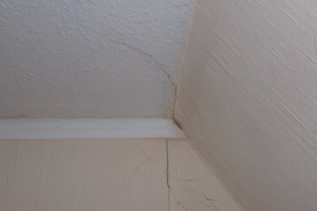 Schimmel an der Decke mit Spinnweben Flair Hotel Weinstube Lochner