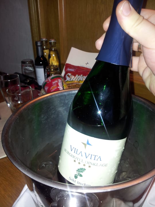 Ein leckerer Begrüßungssekt Vila Vita Burghotel Dinklage