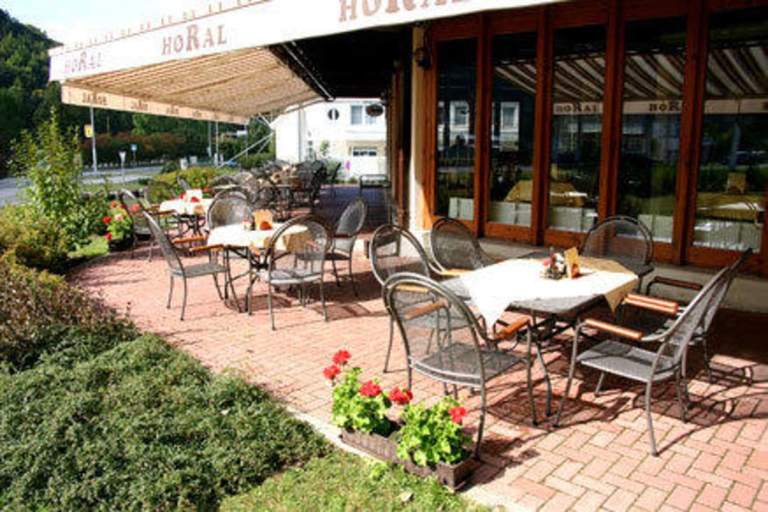 Terasa - zahrada Hotel Horal