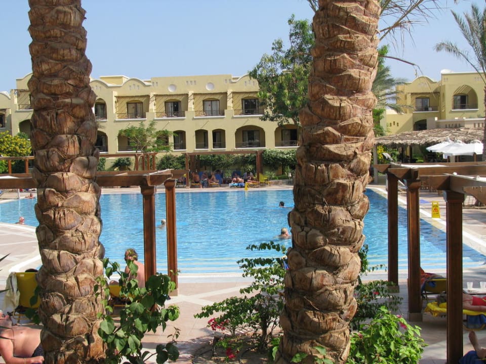 Blick auf den Pool Hotel JAZ Makadi Star & Spa