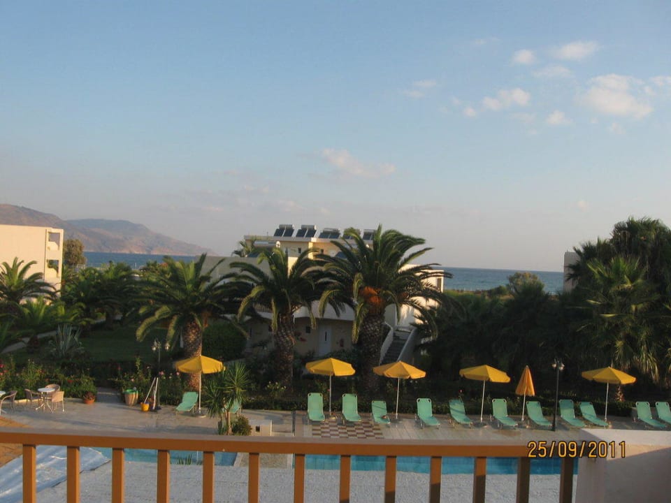 Ausblick vom Balkon Delfina Tropic Beach