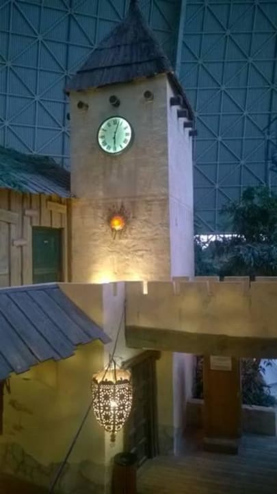 Ausblick morgens vom Zimmer aus Tropical Islands Resort