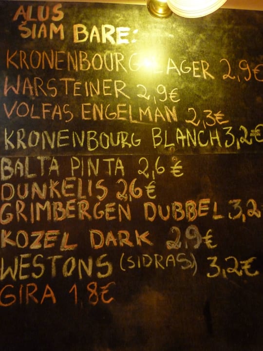 Meniu  Guesthouse Seven Fridays