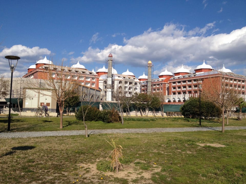 Blick vom Strand Royal Taj Mahal Hotel