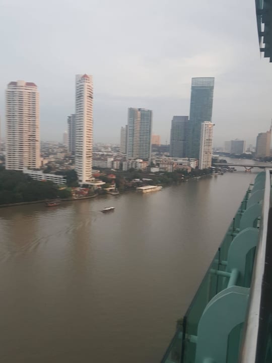 Blick vom Balkon Chatrium Hotel Riverside Bangkok