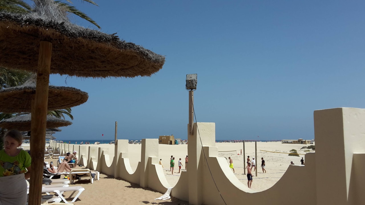 Ausblick auf den Strand Hotel Riu Oliva Beach Resort