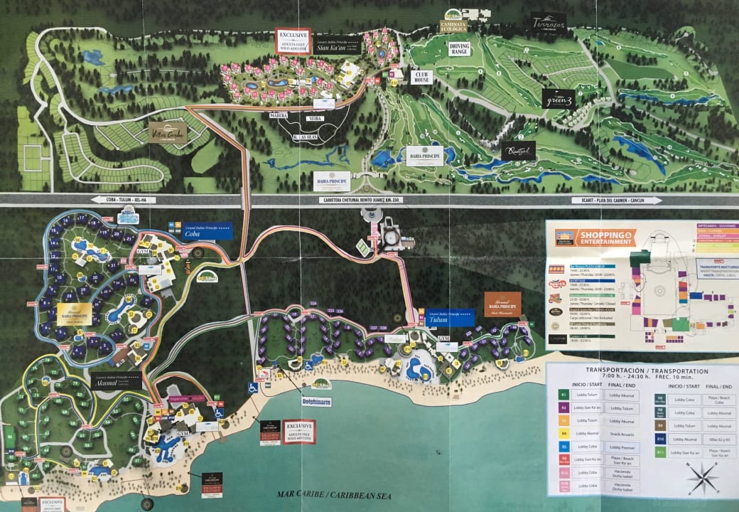 "Lageplan" Bahia Principe Luxury Sian Ka'an Adults only (Tulum