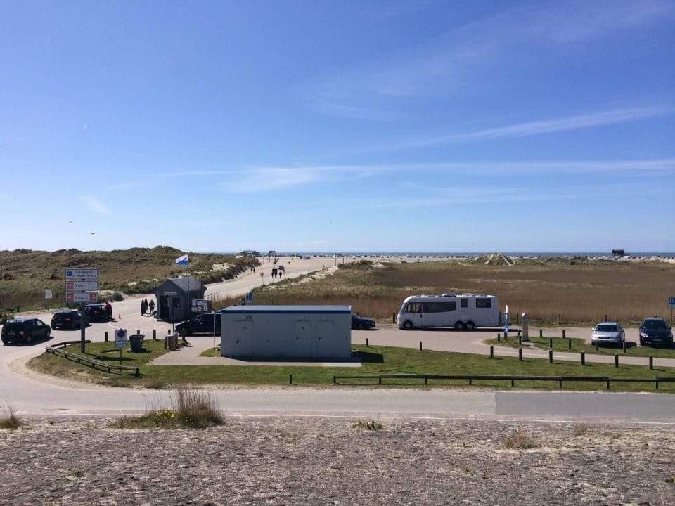 Auf dem Deich mit Blick zum Meer Beach Motel St. Peter-Ording