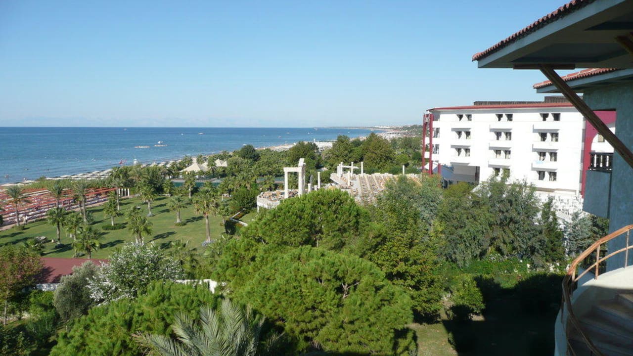 Blick vom Balkon Hotel Defne Garden