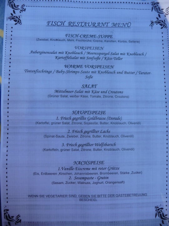 Auswahl im Fischrestaurant Sunis Elita Beach Resort & Spa