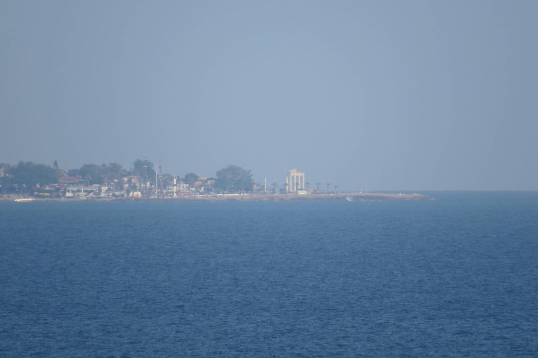 Tempel-Ruine in Side vom Bella Resort Strand aus Bella Resort & Spa