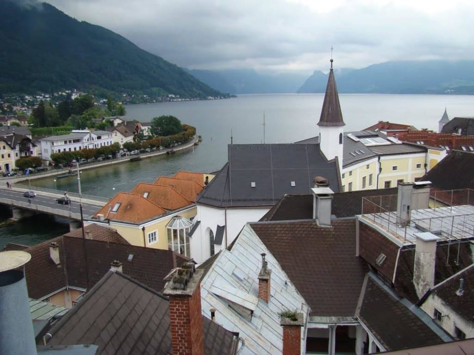 Blick von der Dachterrasse des Keramikhotels Golde Keramikhotel Goldener Brunnen