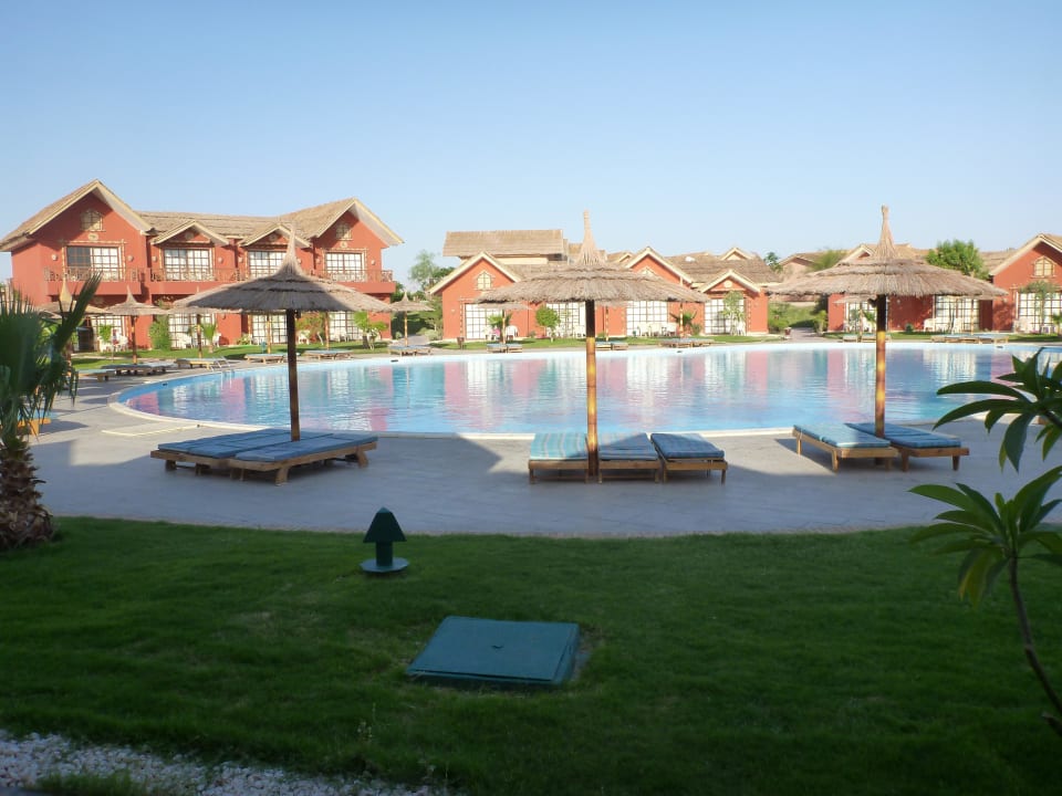 Blick von der Terrasse Pickalbatros Jungle Aqua Park Resort - Neverland Hurghada