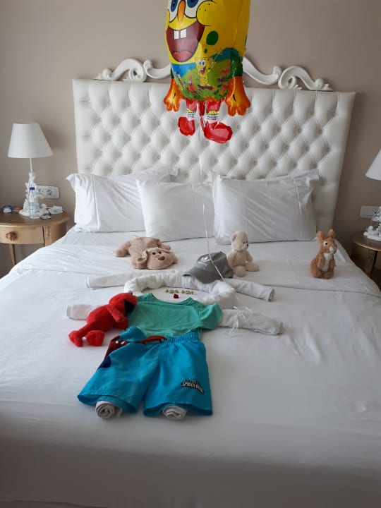 Zimmer 6614 liebevolle Überraschung nach der Zimmerreinigung Anemos Luxury Grand Resort