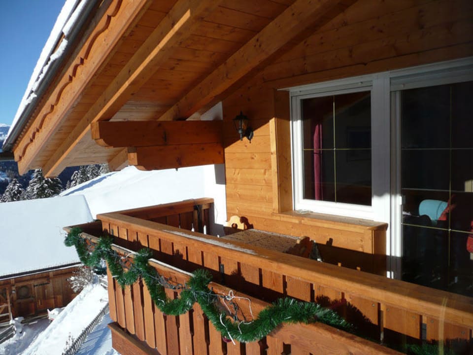 Balkon der Ferienwohnung Schlern Ferienwohnungen Plotschhof