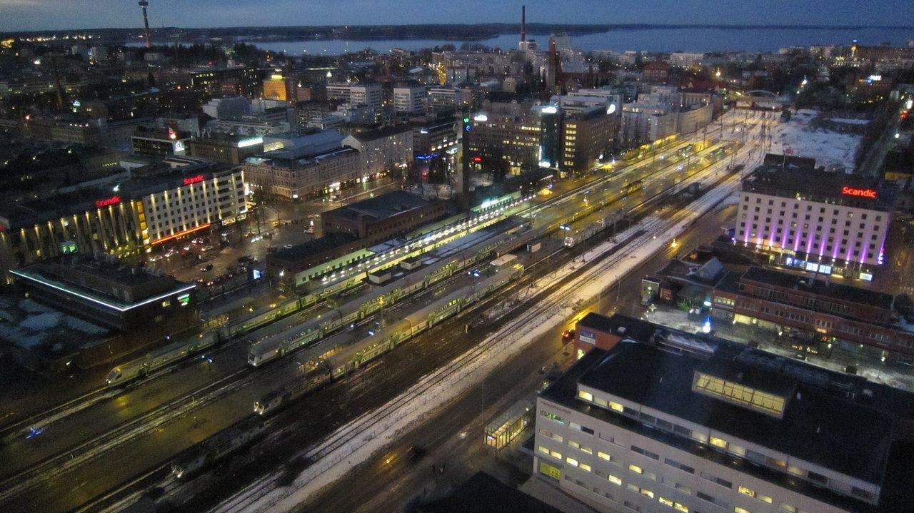 View from Ultimate Solo Suite #2405 Solo Sokos Hotel Torni Tampere