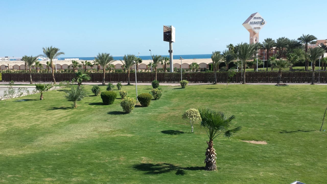 Ausblick von der neuen Terrasse Pickalbatros Aqua Park Resort - Hurghada