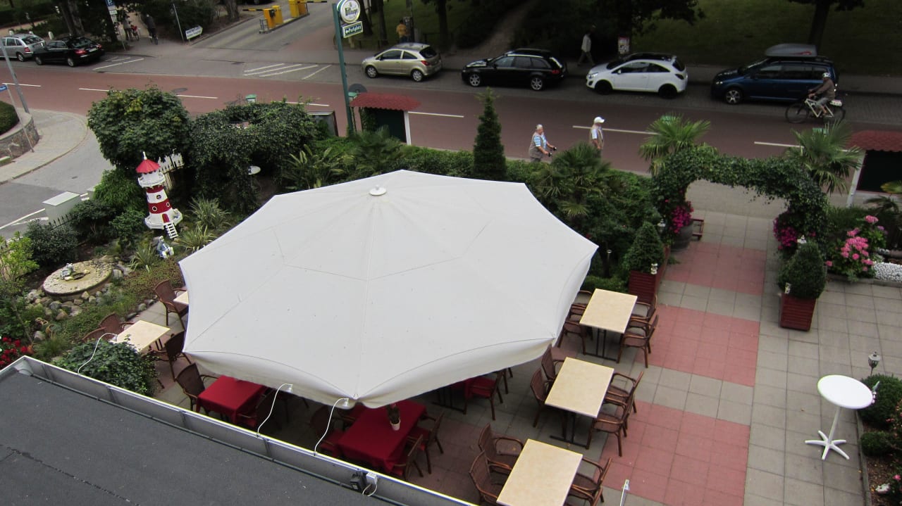 Gartenanlage von oben Köhn's Hotel