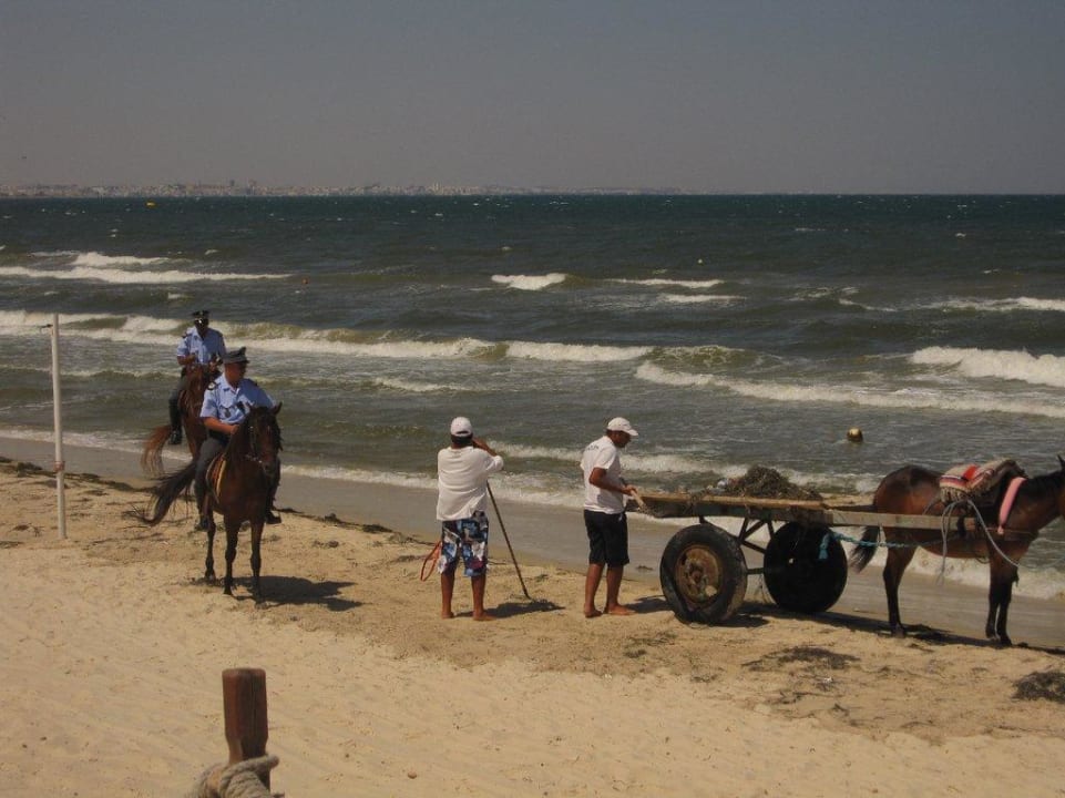 Polizei und Strandreiniger Calimera One Resort Jockey