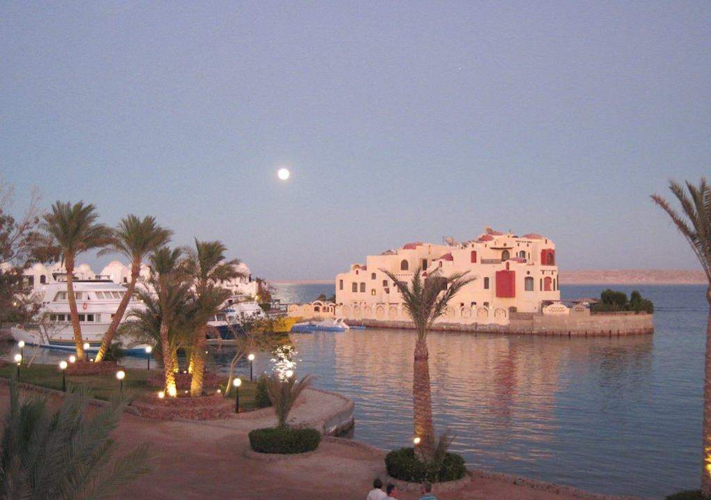 Zimmerausblick auf die Marina Arabella Azur Resort