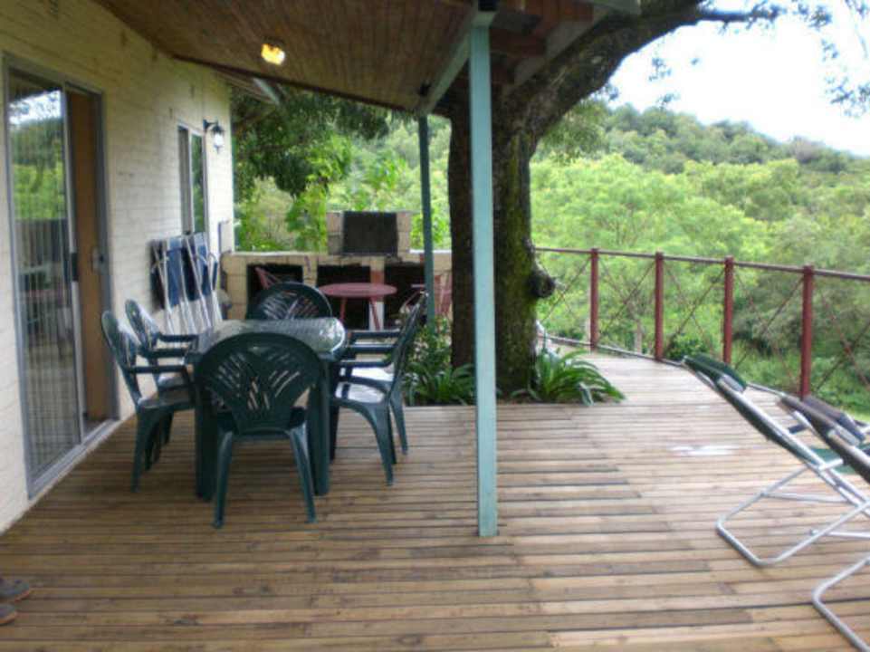 Chalet Veranda mit Grillbereich Gästehaus Kopatsch