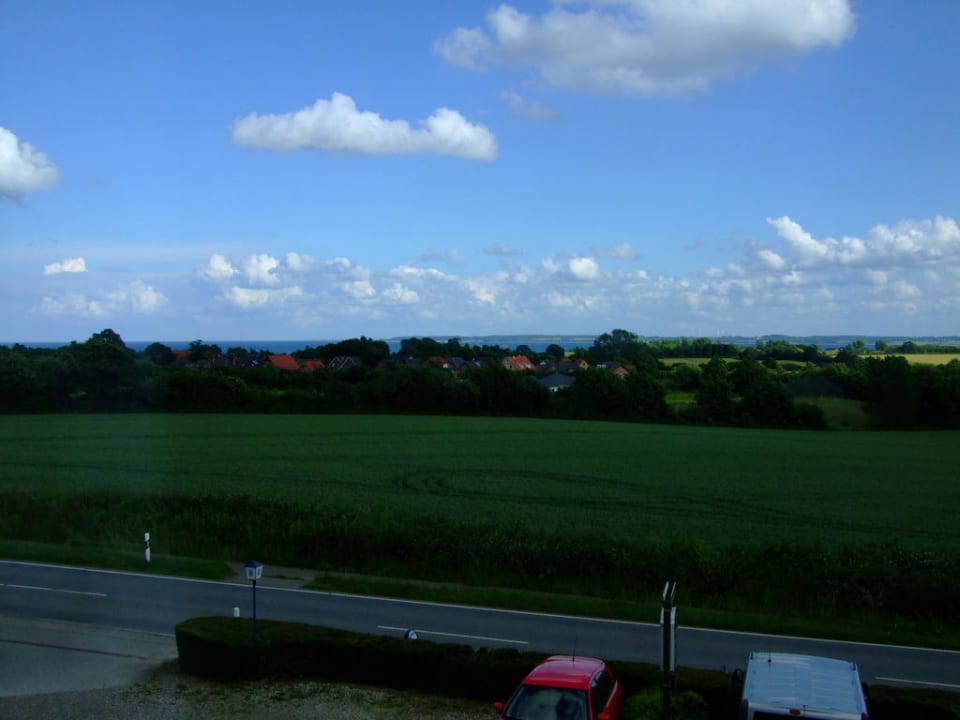 Ausblick vom Zimmer Hotel Waabs Mühle