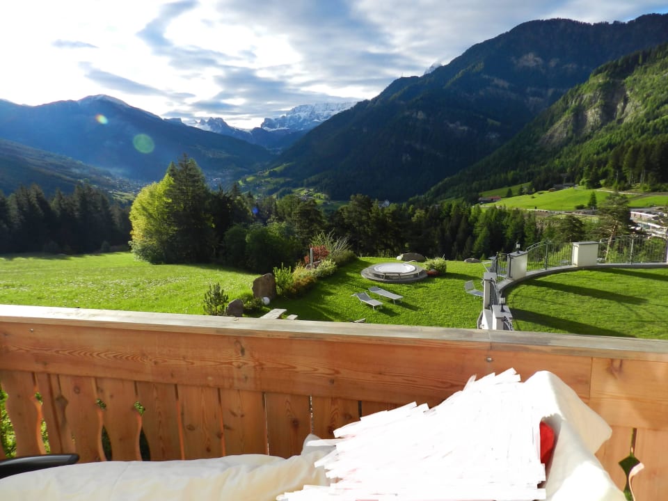 Balkon mit Aussicht Hotel Scherlin